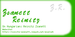 zsanett reinitz business card